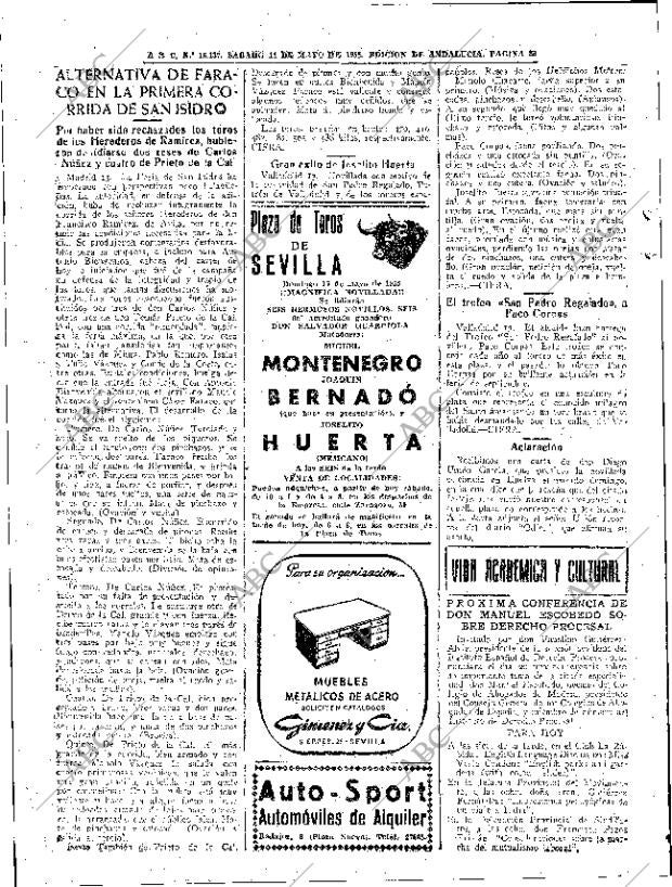 ABC SEVILLA 14-05-1955 página 28