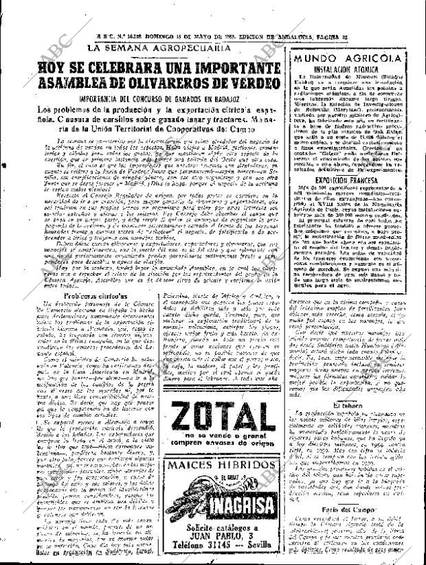 ABC SEVILLA 15-05-1955 página 25