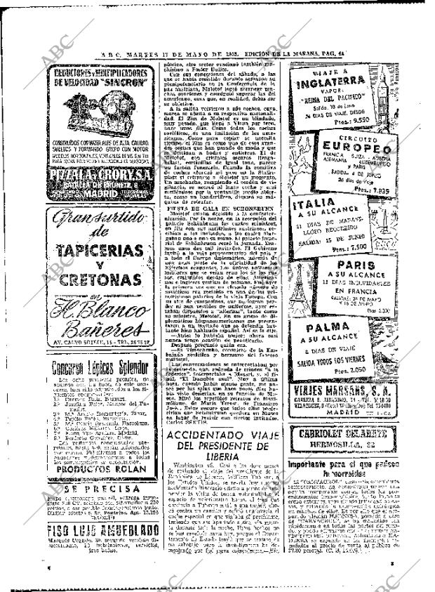 ABC MADRID 17-05-1955 página 42