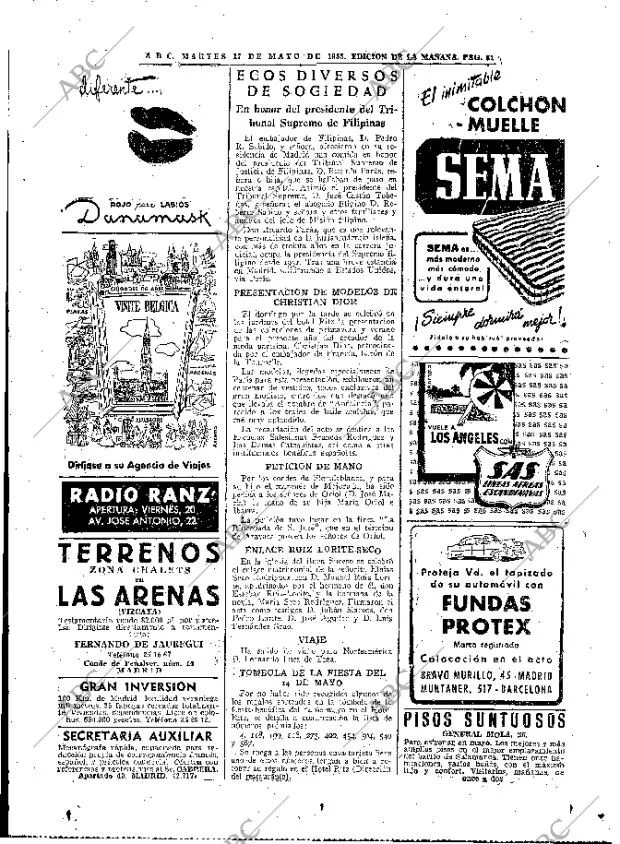 ABC MADRID 17-05-1955 página 49