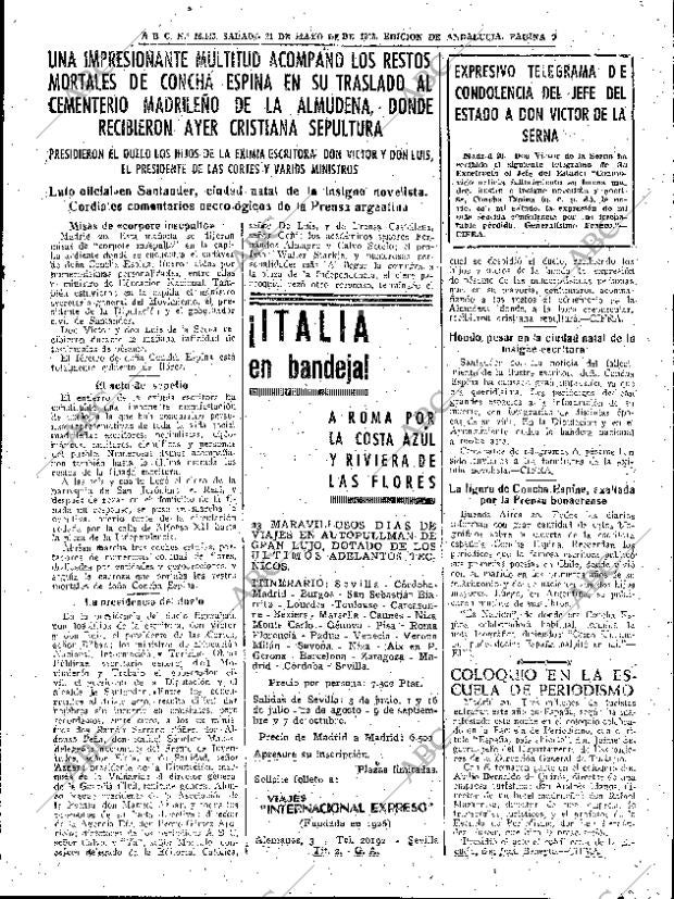 ABC SEVILLA 21-05-1955 página 9