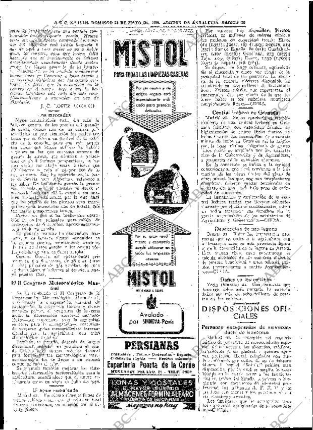 ABC SEVILLA 22-05-1955 página 20