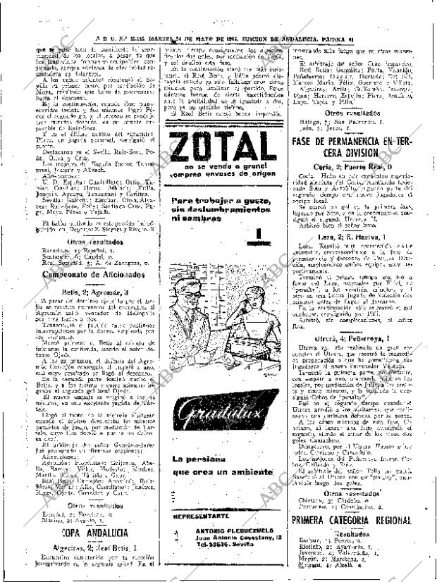 ABC SEVILLA 24-05-1955 página 41