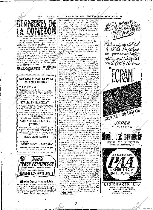 ABC MADRID 26-05-1955 página 40