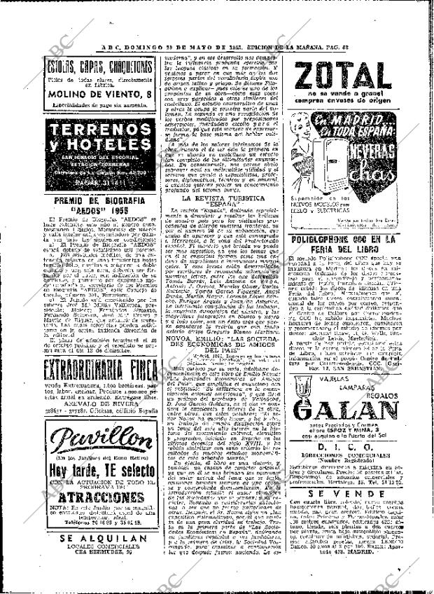 ABC MADRID 29-05-1955 página 62