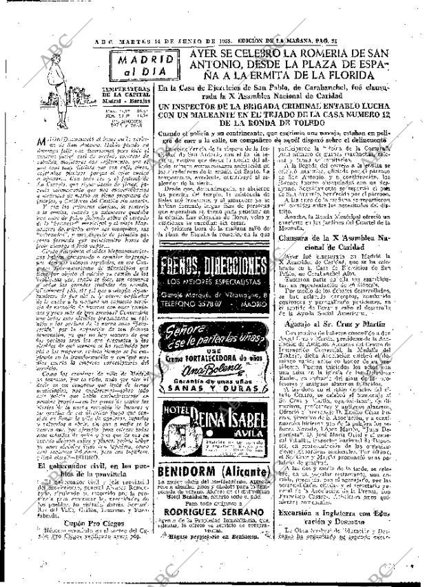 ABC MADRID 14-06-1955 página 31