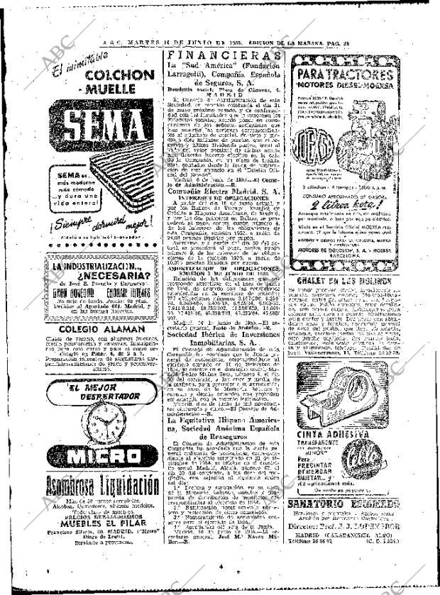 ABC MADRID 14-06-1955 página 38