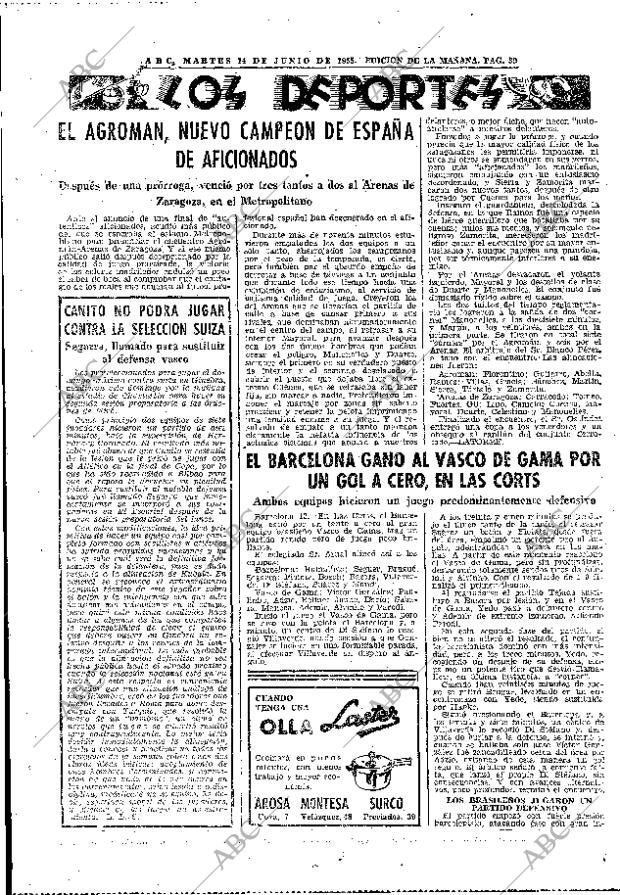 ABC MADRID 14-06-1955 página 39