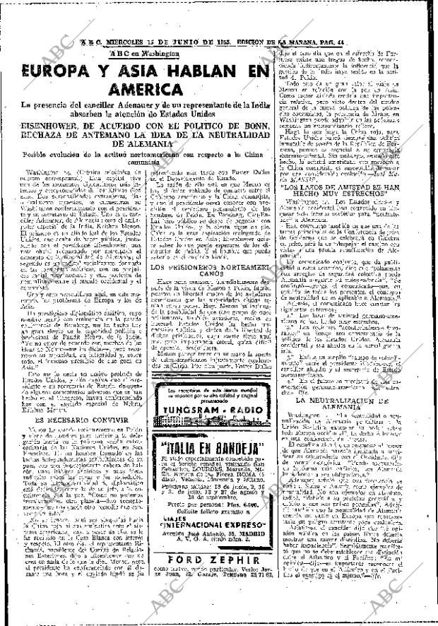 ABC MADRID 15-06-1955 página 44