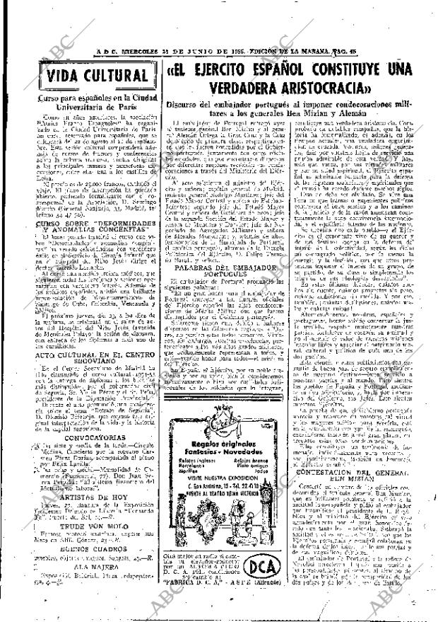 ABC MADRID 22-06-1955 página 45