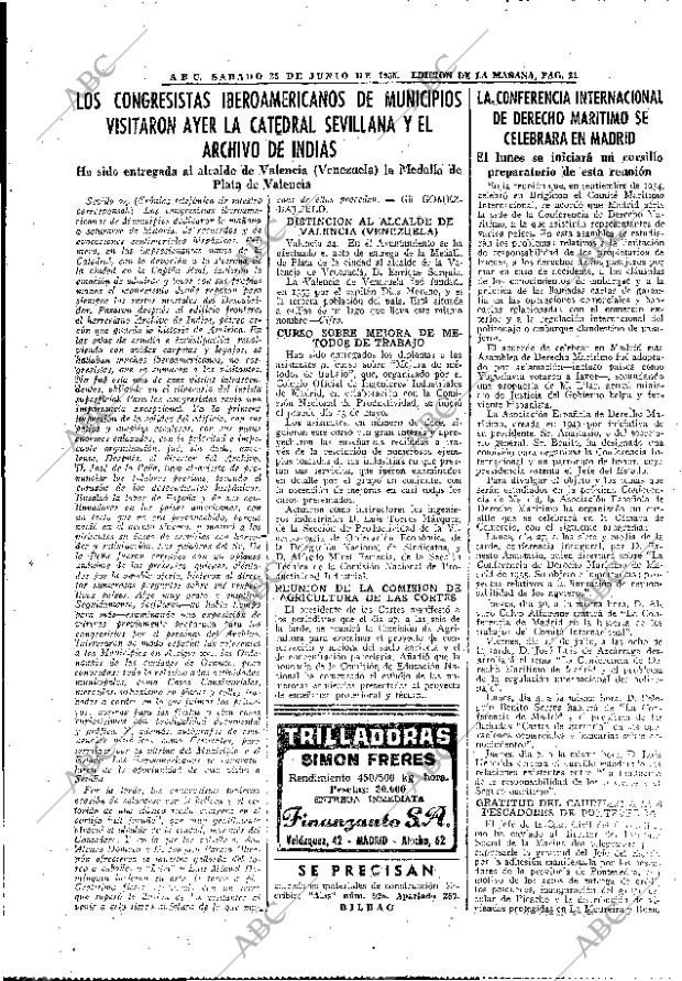 ABC MADRID 25-06-1955 página 21