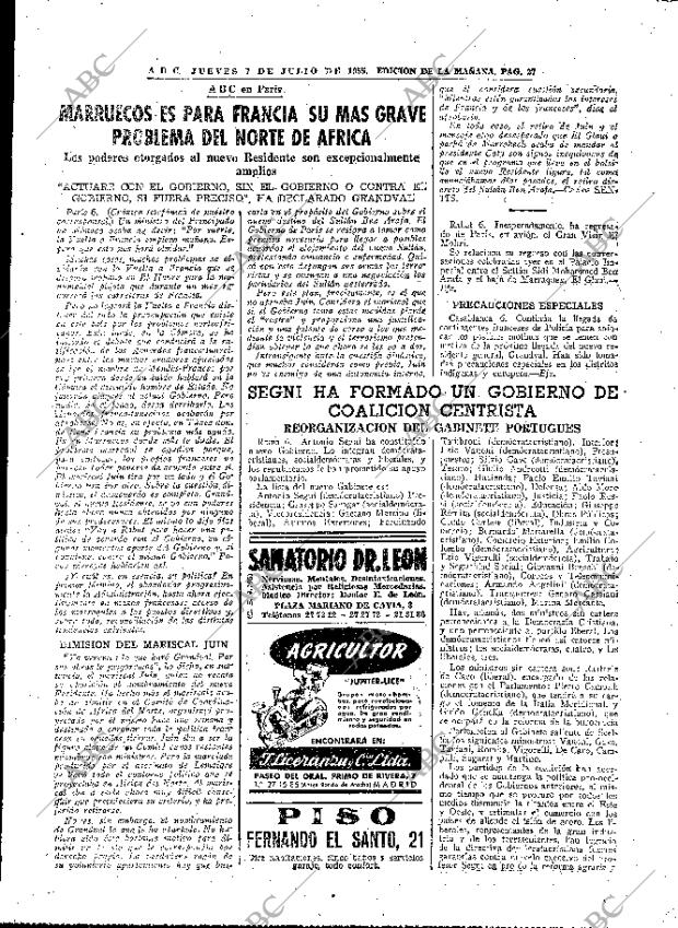 ABC MADRID 07-07-1955 página 27