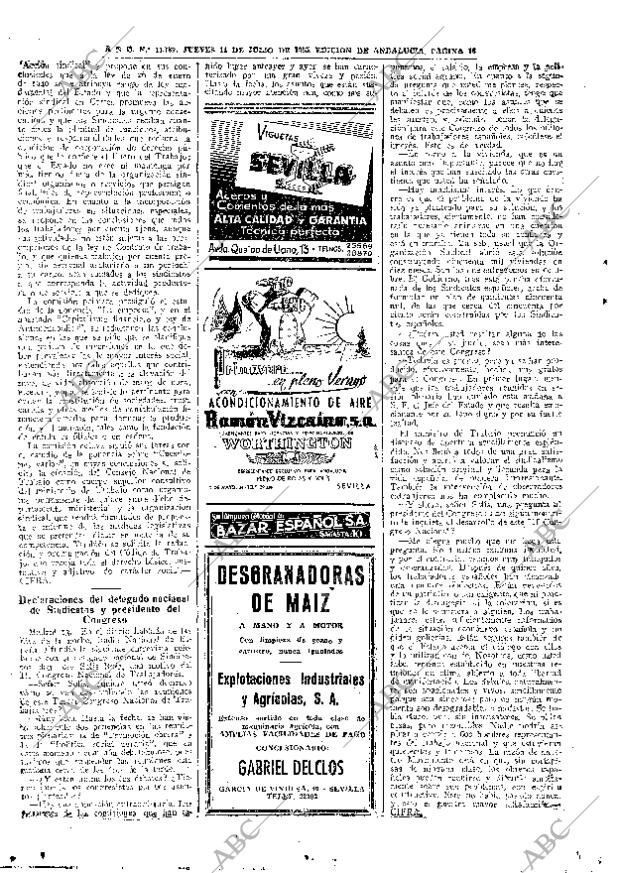 ABC SEVILLA 14-07-1955 página 16
