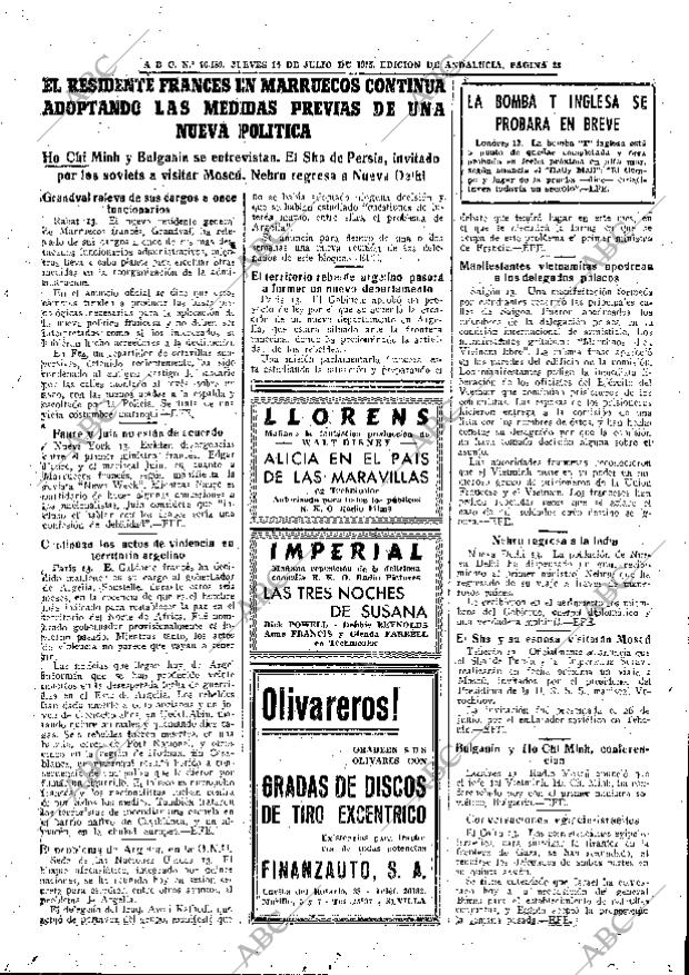 ABC SEVILLA 14-07-1955 página 23