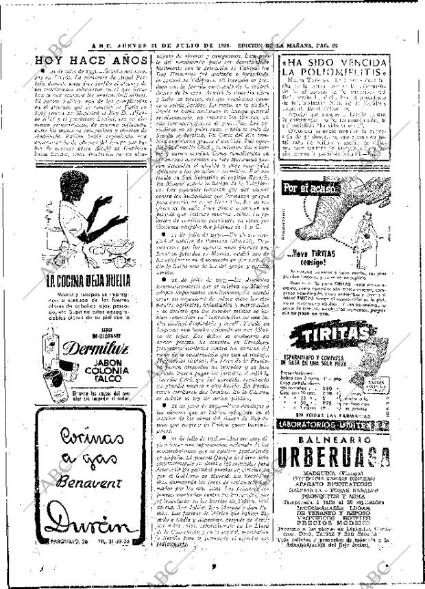 ABC MADRID 21-07-1955 página 26