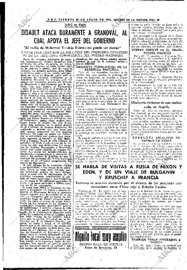 ABC MADRID 29-07-1955 página 19