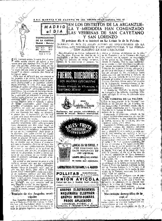 ABC MADRID 02-08-1955 página 27
