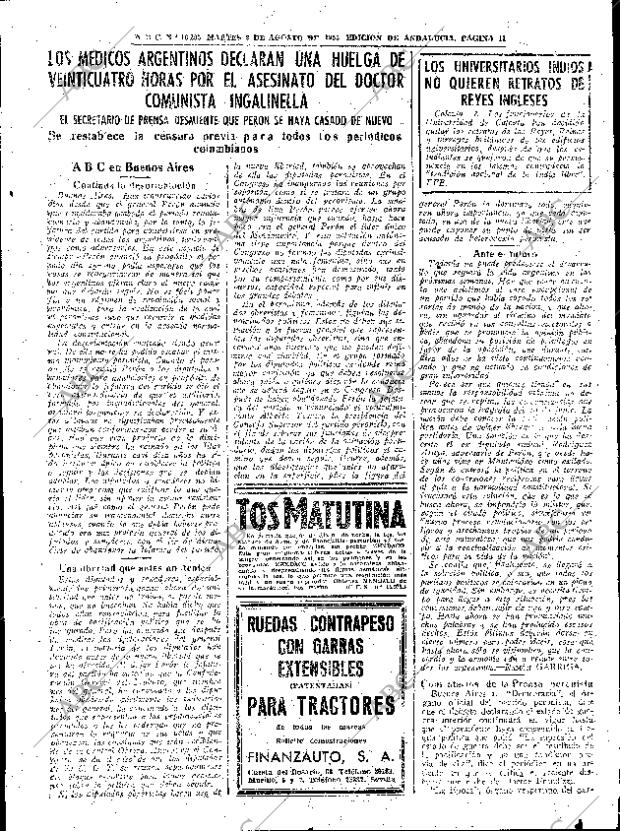 ABC SEVILLA 02-08-1955 página 11