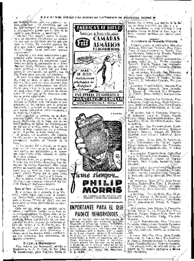 ABC SEVILLA 06-08-1955 página 22