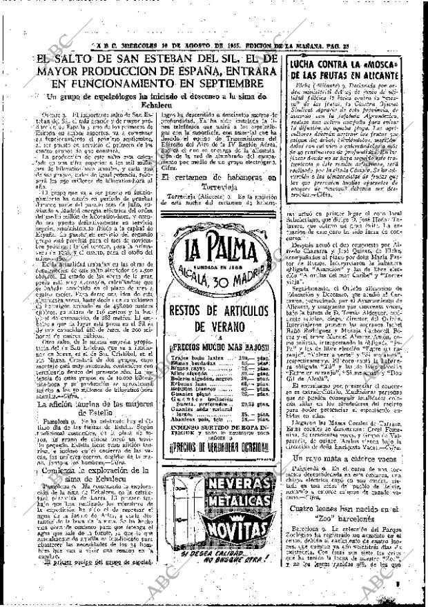 ABC MADRID 10-08-1955 página 25