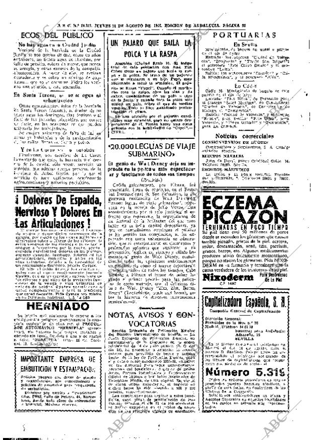 ABC SEVILLA 11-08-1955 página 20