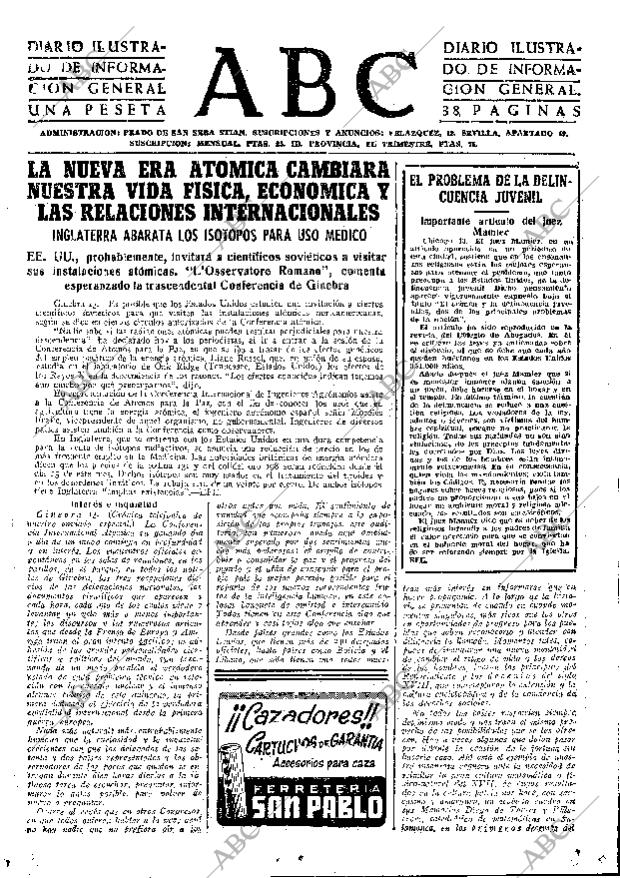 ABC SEVILLA 14-08-1955 página 15