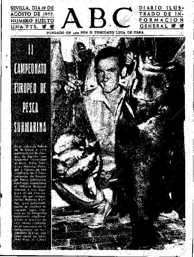 ABC SEVILLA 19-08-1955 página 1