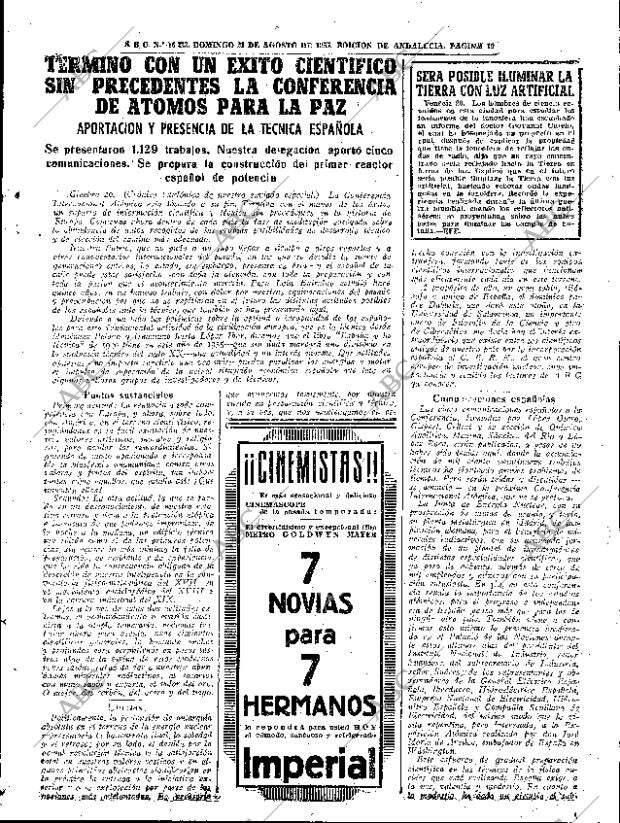 ABC SEVILLA 21-08-1955 página 19