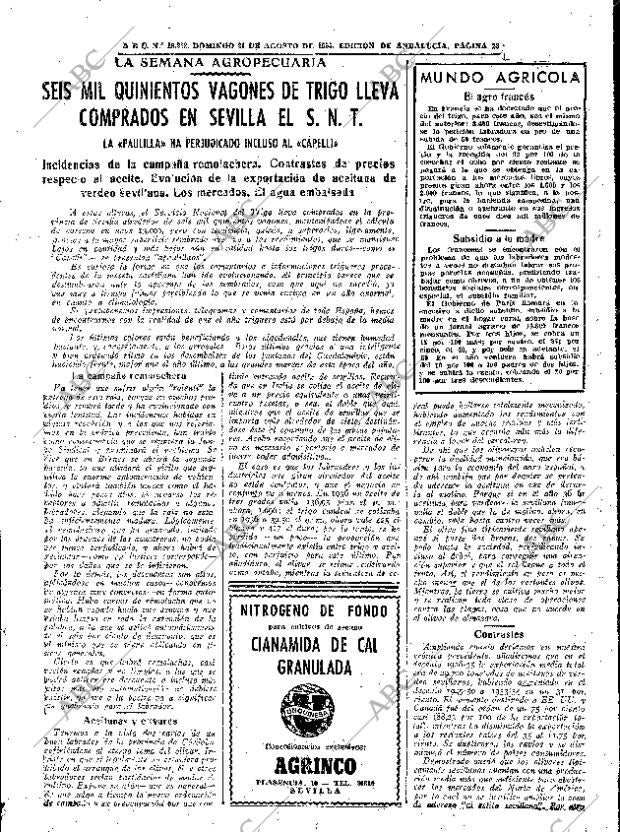 ABC SEVILLA 21-08-1955 página 23