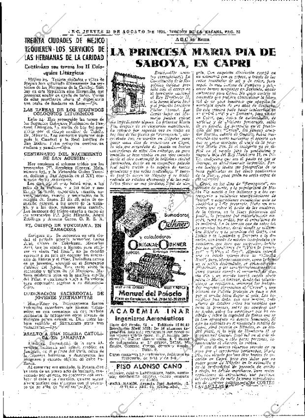 ABC MADRID 25-08-1955 página 23