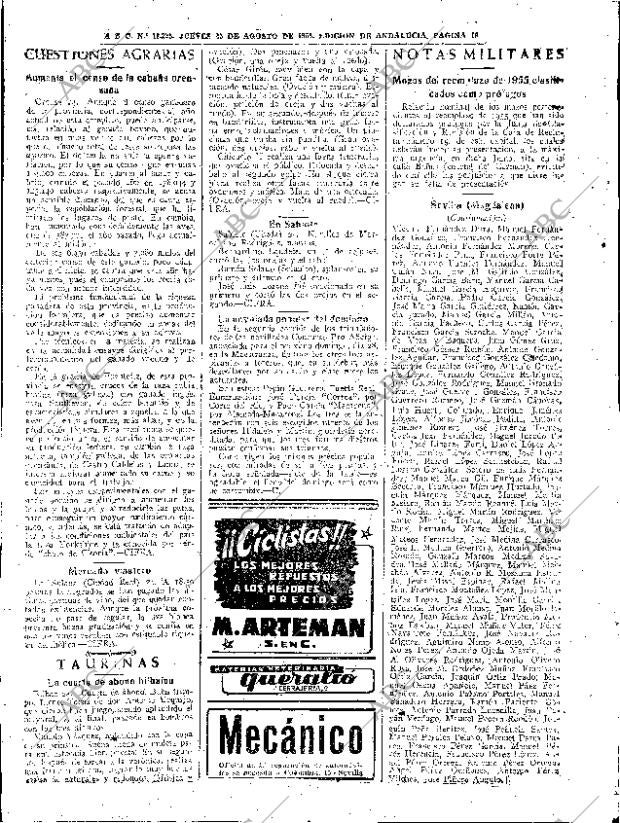 ABC SEVILLA 25-08-1955 página 16
