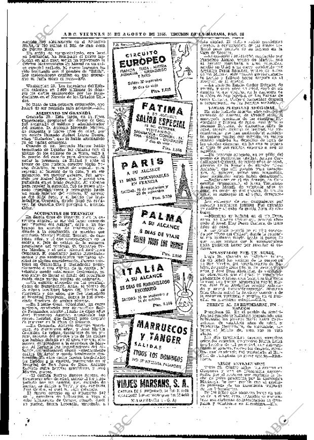 ABC MADRID 26-08-1955 página 26