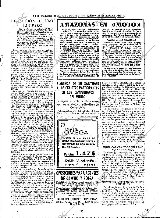 ABC MADRID 30-08-1955 página 21