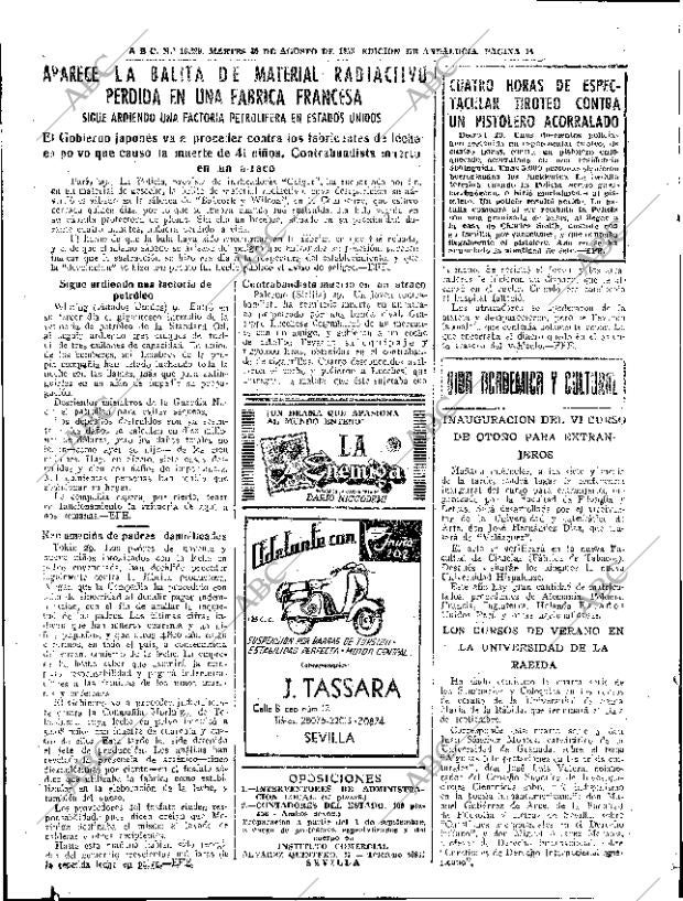 ABC SEVILLA 30-08-1955 página 14