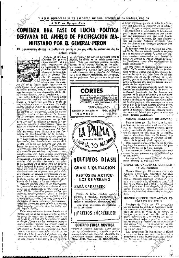 ABC MADRID 31-08-1955 página 19