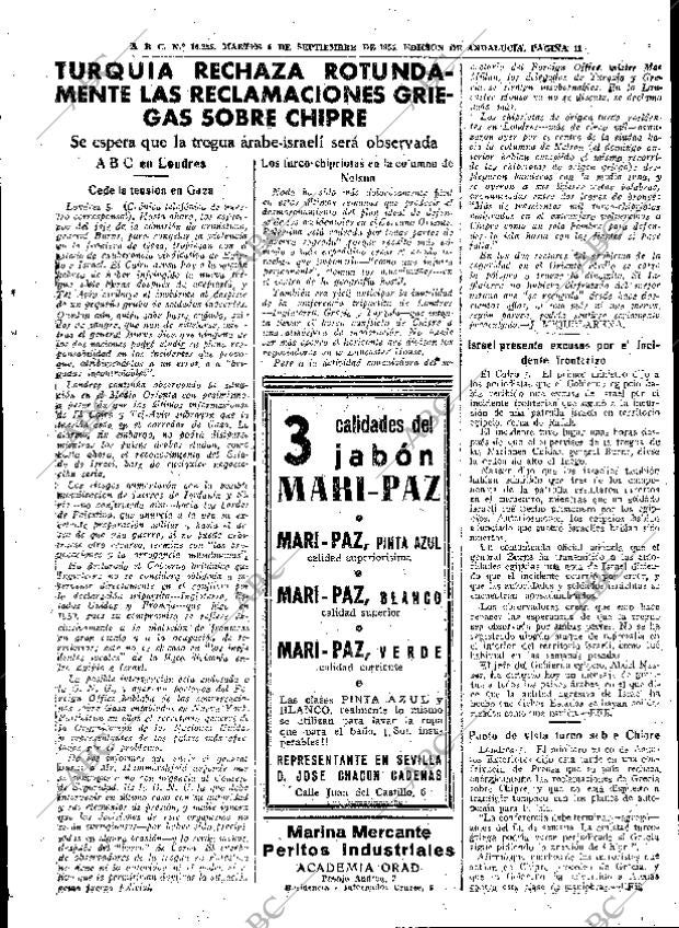 ABC SEVILLA 06-09-1955 página 11