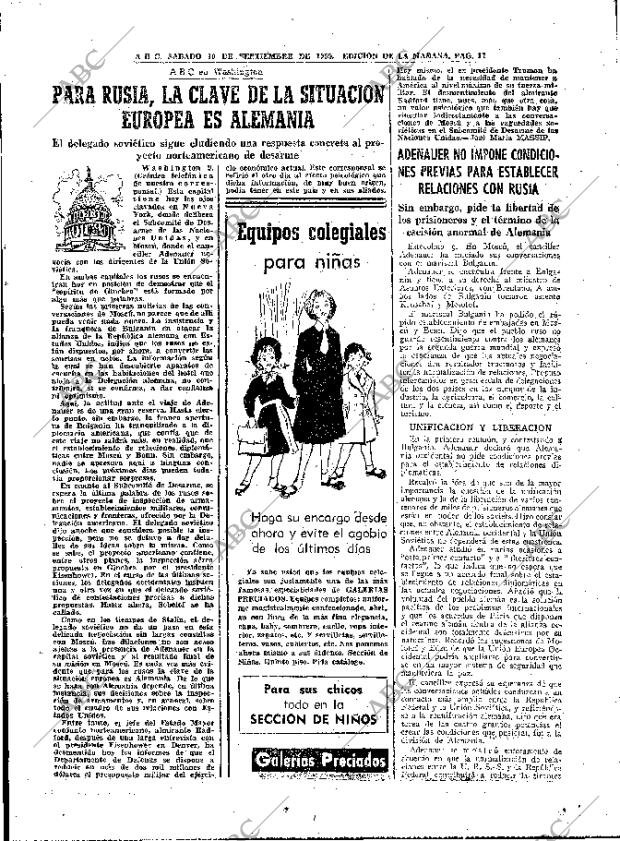 ABC MADRID 10-09-1955 página 17