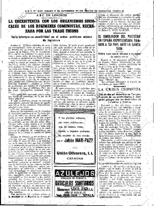 ABC SEVILLA 10-09-1955 página 19