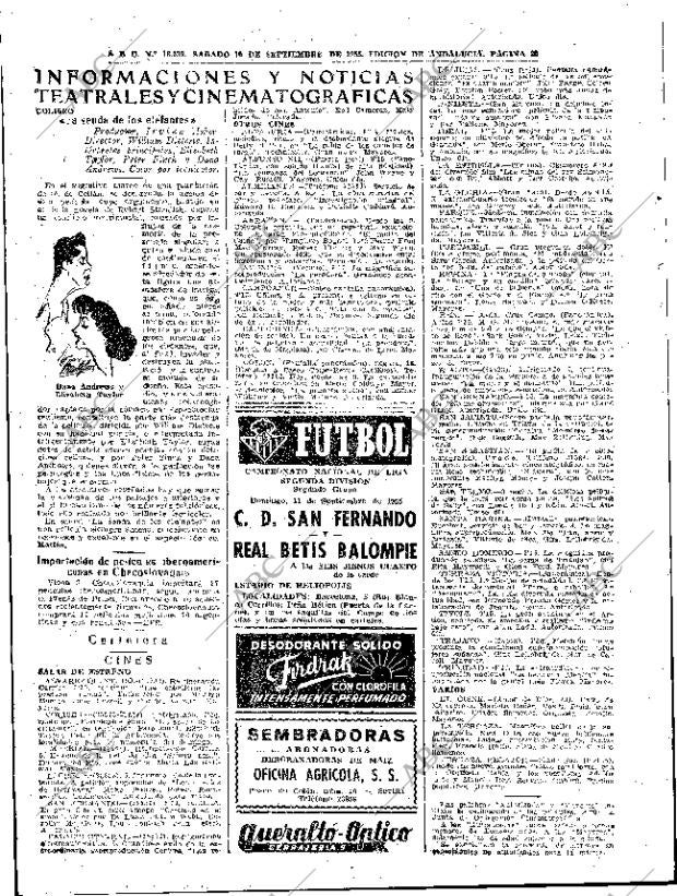 ABC SEVILLA 10-09-1955 página 28