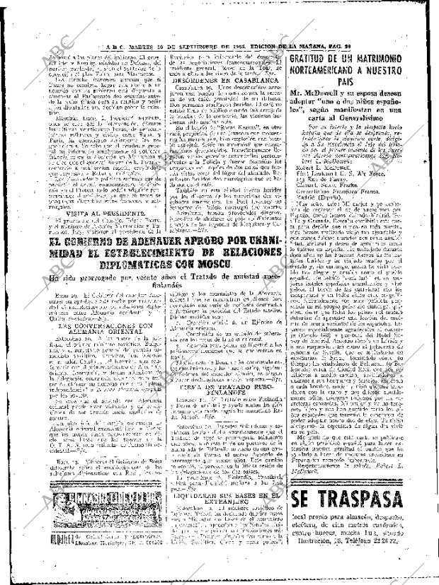 ABC MADRID 20-09-1955 página 20