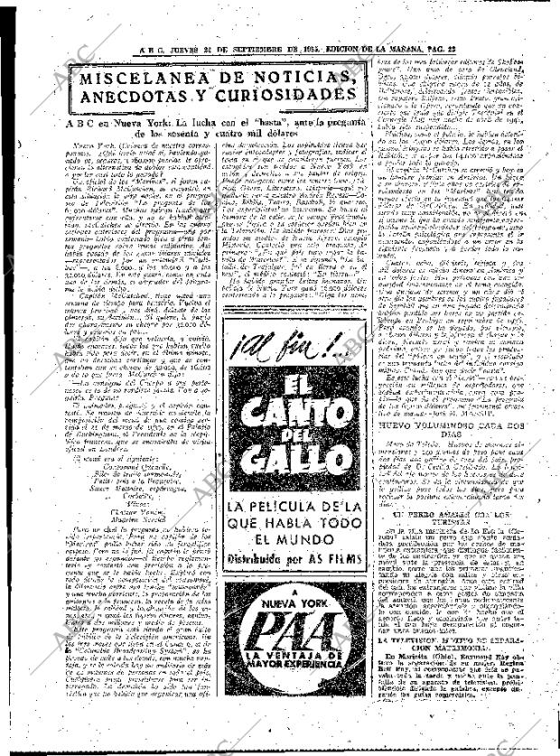 ABC MADRID 22-09-1955 página 23