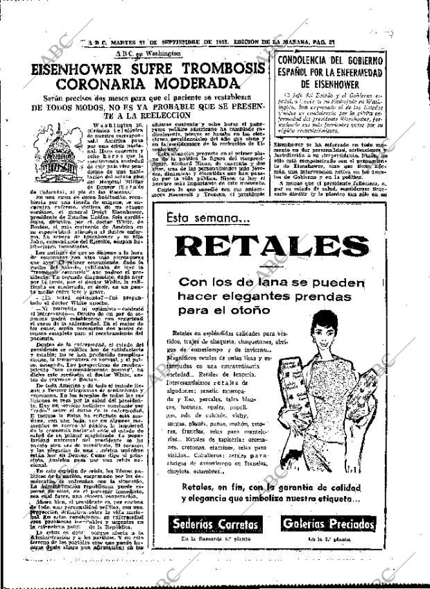 ABC MADRID 27-09-1955 página 27