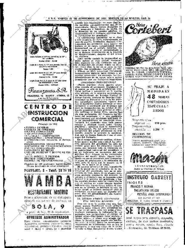 ABC MADRID 27-09-1955 página 28