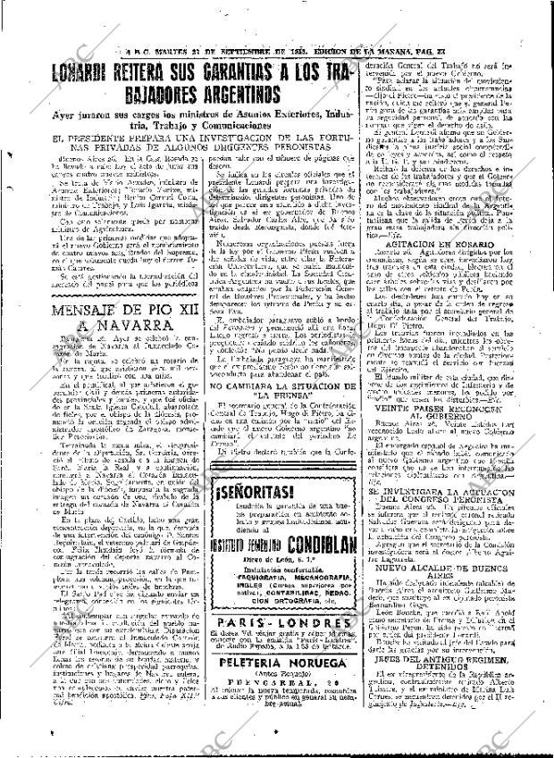 ABC MADRID 27-09-1955 página 33