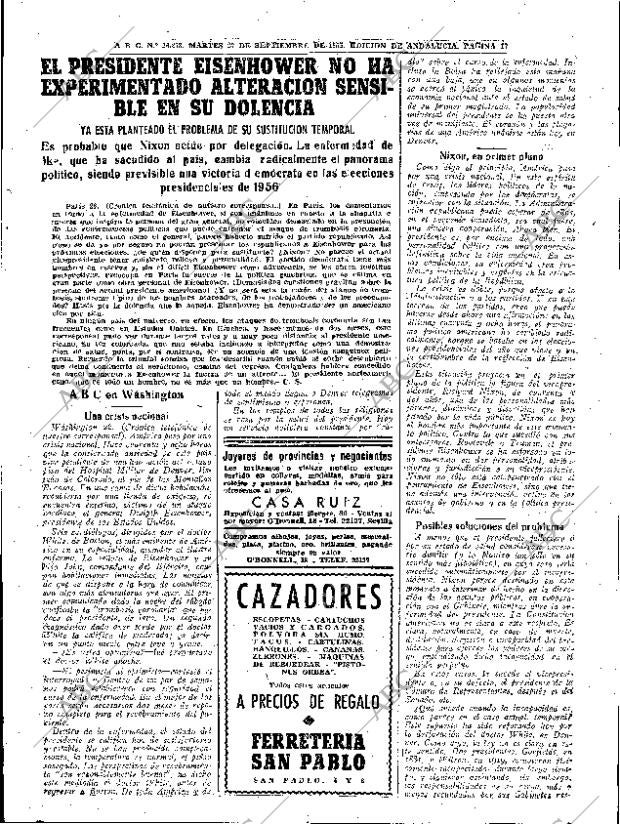 ABC SEVILLA 27-09-1955 página 17