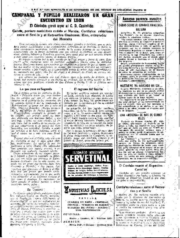 ABC SEVILLA 28-09-1955 página 23