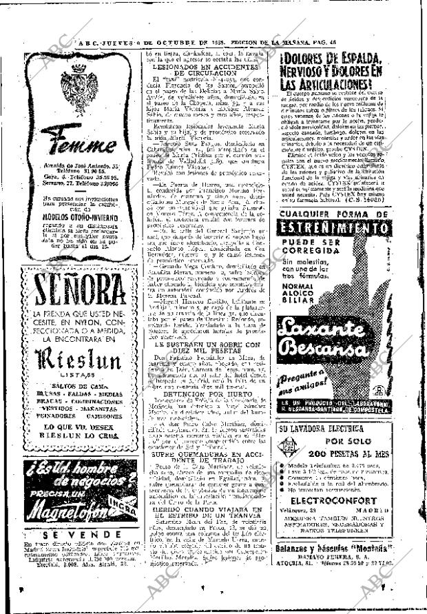 ABC MADRID 06-10-1955 página 48
