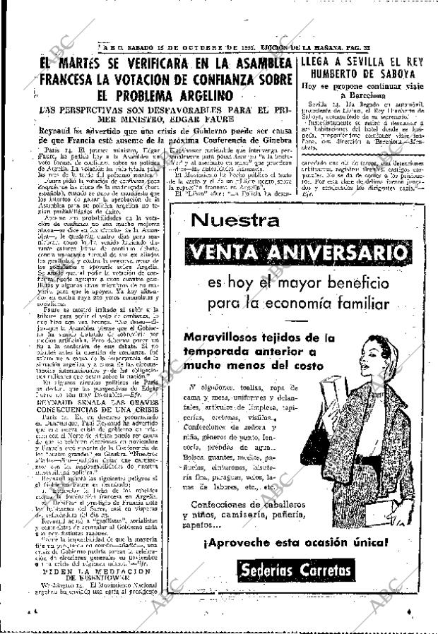 ABC MADRID 15-10-1955 página 33