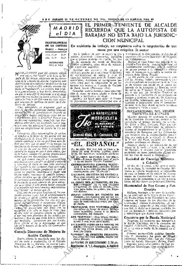ABC MADRID 15-10-1955 página 49