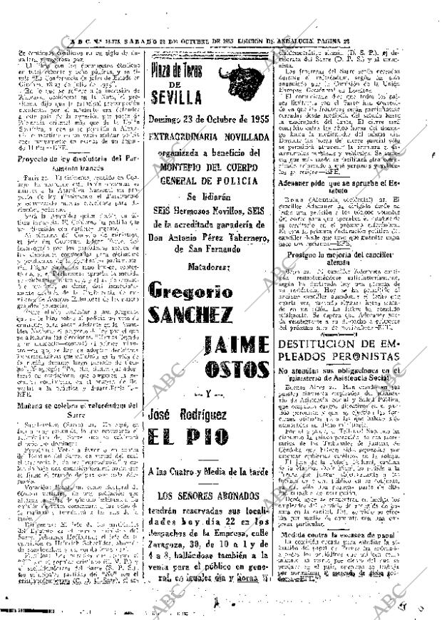 ABC SEVILLA 22-10-1955 página 22